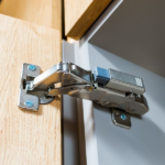 Image of concealed hinge in cabinet