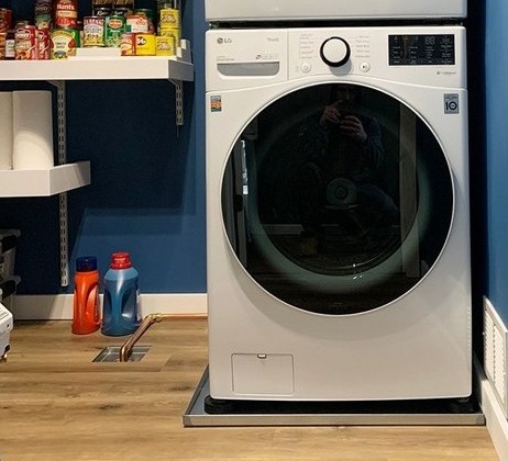 Washer Drain Pan 32" x 30" x 2-1/2" Galvanized Steel Killarney Metals KM-01378