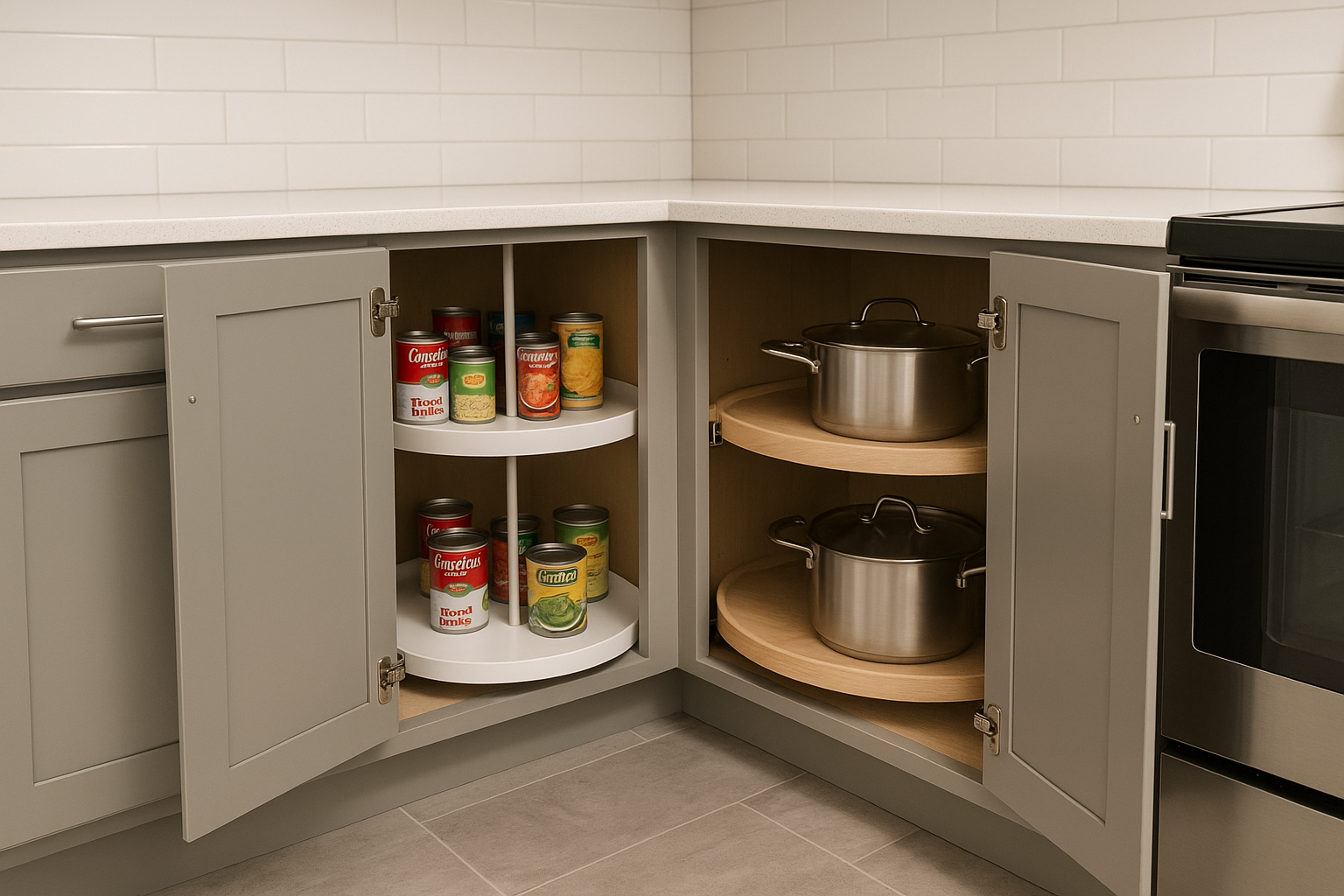 lazy susan vs super susan Woodworker Express Blog Lazy Susan vs Super Susan