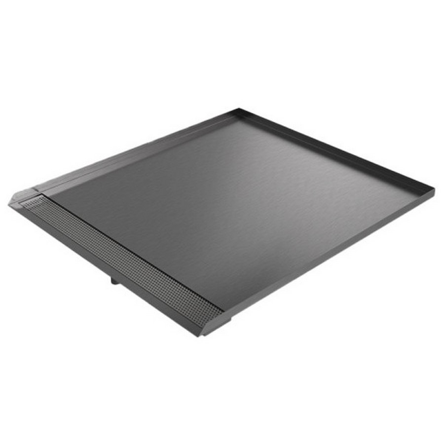 Open Front Compact Washer Trench Drain Pan 29" x 25 " x 1" Galvanized Steel Killarney Metals KM-06897