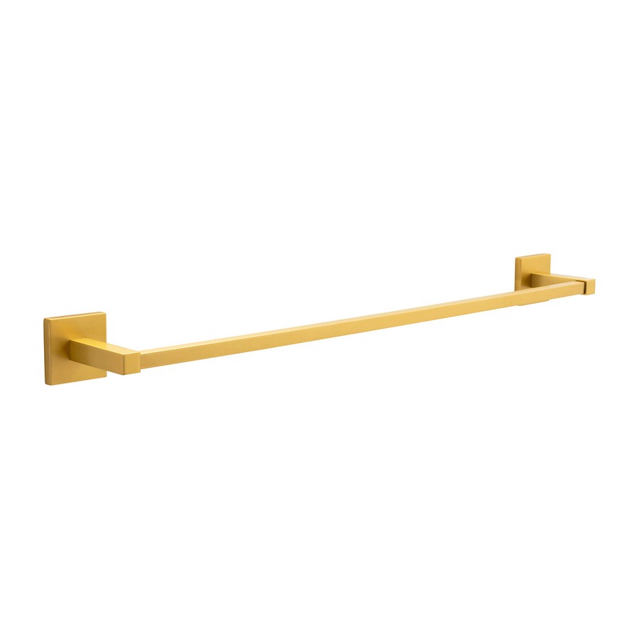 Hickory Hardware Skylight Single Towel Bar 26-3/16" Long Brushed Golden Brass H079296-BGB
