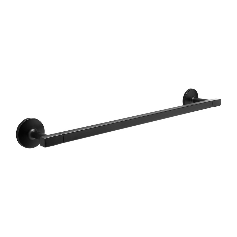 Hickory Hardware Woodward Single Towel Bar 20-3/16" Long Matte Black H079327-MB
