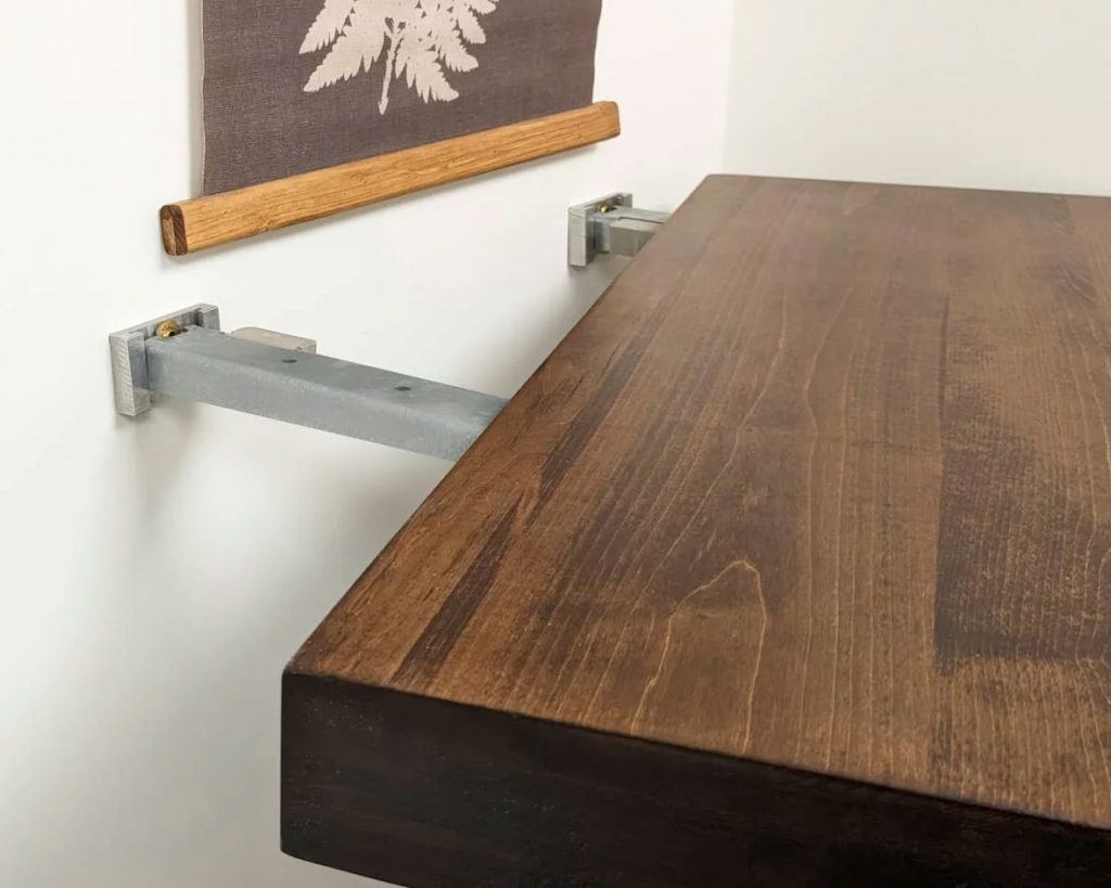 T LOC 1515 Series Floating Shelf Bracket Set 18 Long 300 lb Innovashelf T LOC 1515 18W