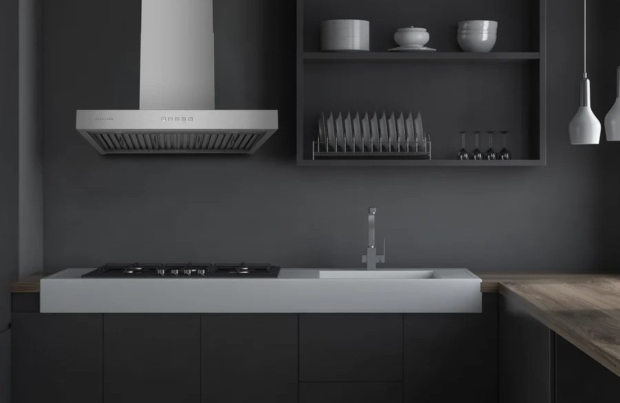 Hauslane 30 Convertible Wall Mount Range Hood with Low Noise Operation  Heavy Duty Filter Stainless Steel WM 730SS 30