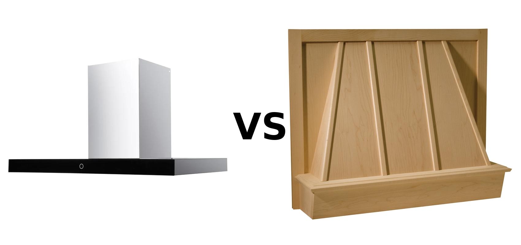 Stainless Steel vs Wood Range Hood