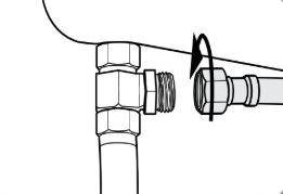 Connect Hose to T Valve